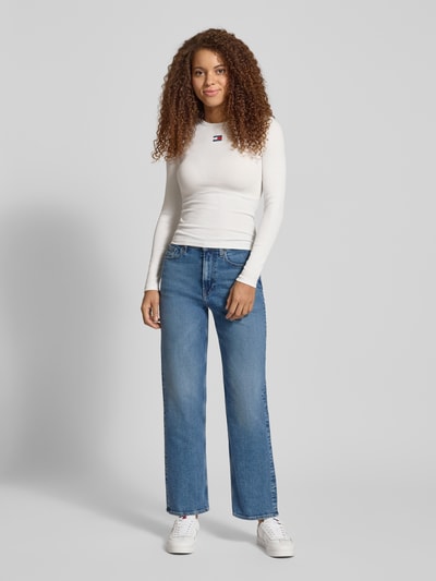 Tommy Jeans Slim fit shirt met lange mouwen van katoenmix Wit - 1