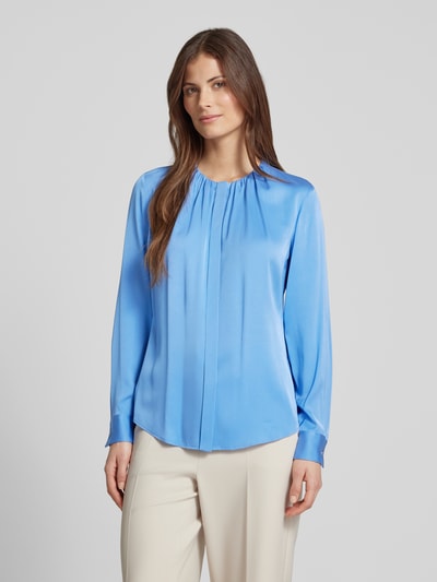 BOSS Bluse aus Seide-Mix Modell 'Banorah' Hellblau 4