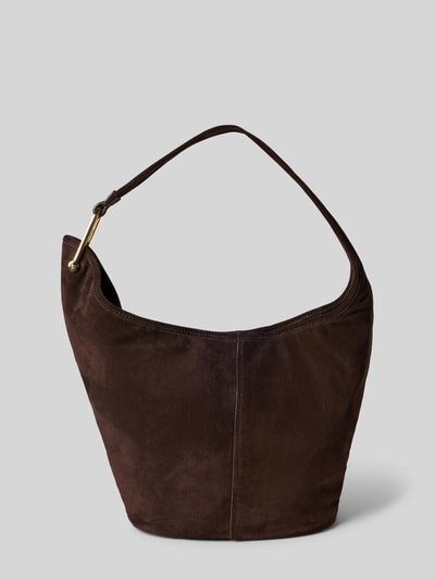 MICHAEL Michael Kors Torebka z zapięciem na magnes model ‘SONNY’ Ciemnobrązowy 4