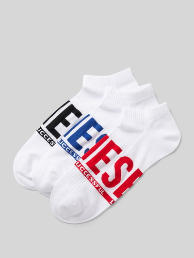 Diesel Socken mit Label-Print im 3er-Pack Weiss 1