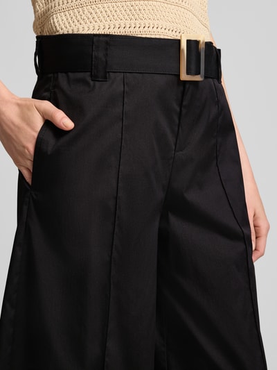 MAC Wide Leg Hose mit Gürtel Modell 'Carletta' Black 3