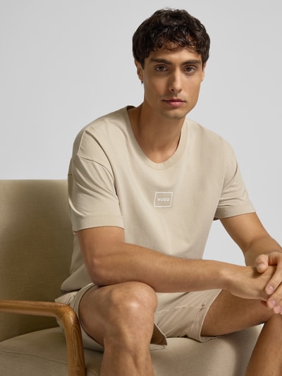 HUGO T-Shirt mit Rundhalsausschnitt Modell 'Laze' Beige 3