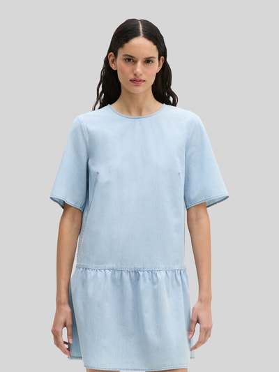 Marc O'Polo Figurumspielendes Freizeitkleid aus Baumwoll-Mix Hellblau 4