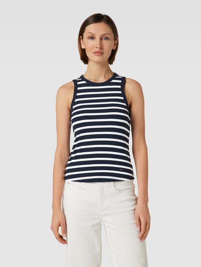 Tommy Hilfiger Top in Feinripp-Optik Marine 4