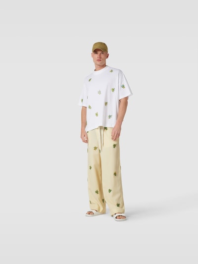 Bonsai Loose Fit Sweatpants aus Schurwolle Ecru 1