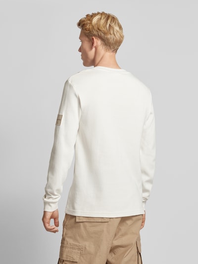 Calvin Klein Jeans Longsleeve mit Label-Patch Offwhite 5