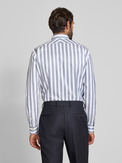 OLYMP SIGNATURE SLIM FIT Slim fit vrijetijdsoverhemd met button-downkraag, model 'Sergio' Marineblauw - 5