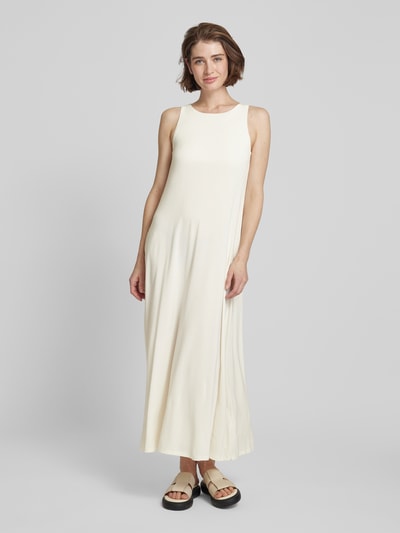 MaxMara Leisure Maxi-jurk met ronde hals, model 'SUPREMO' Ecru - 4