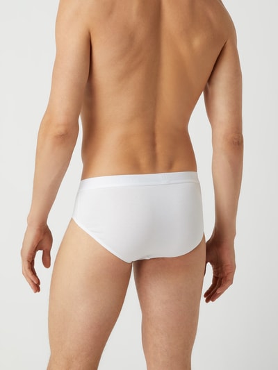 Calida Slip aus Single Jersey im 3er-Pack Modell 'Natural Benefit' Weiss 4