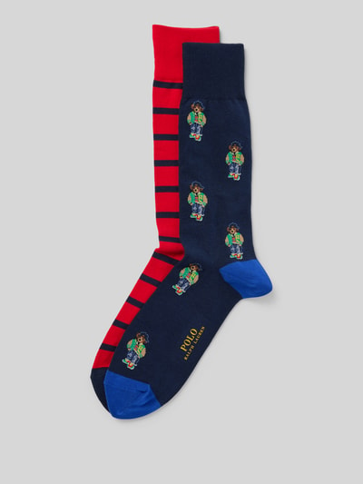 Polo Ralph Lauren Underwear Socken mit Label-Print im 2er-Pack Marine 1