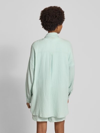 Only Oversized blouse van puur katoen, model 'THYRA' Mintgroen - 5