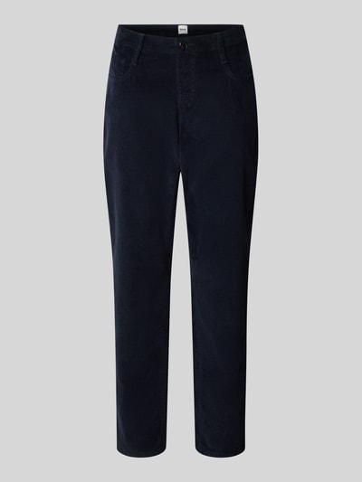 Brax Corduroy broek met 5-pocketmodel, model 'MILEY' Marineblauw - 2