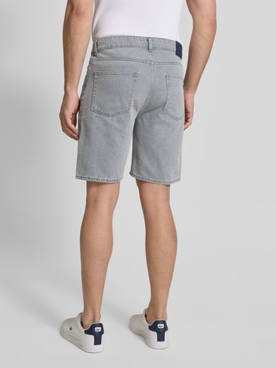 Lacoste Straight Fit Jeansbermudas im 5-Pocket-Design Hellgrau 5