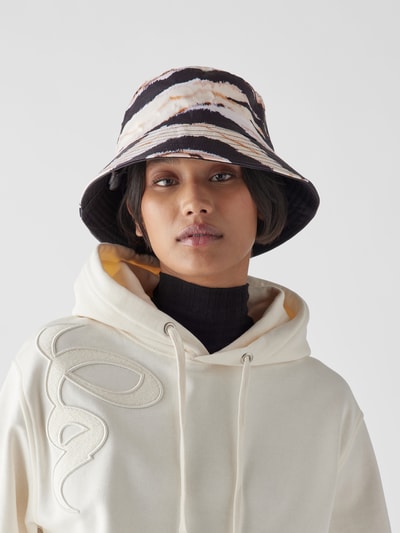 Lala Berlin Bucket Hat mit Allover-Muster Beige 1