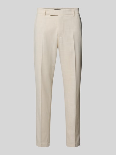 Produktfoto, Hose mit Bügelfalten Modell 'Beppe' von CINQUE in Beige, Material-Mix mit Viskose-Anteil, Slim-Fit, glatte Textur, Herren