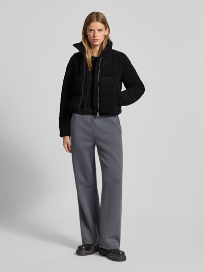 Only Boxy Fit Steppjacke aus Cord Modell 'NEWDOLLY' Metallic Black 1