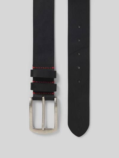 Pierre Cardin Leren ceintuur met doornsluiting Zwart - 4