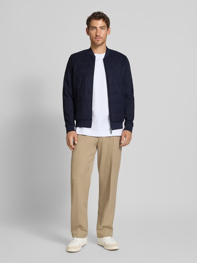 HECHTER PARIS Sweatjack met tweewegsritssluiting Marineblauw - 1