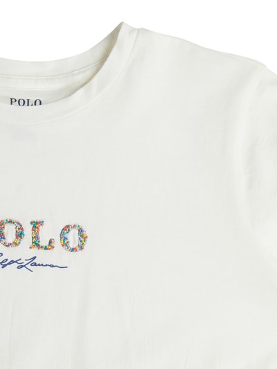 Polo Ralph Lauren T-Shirt mit Logo-Stickerei Offwhite 4