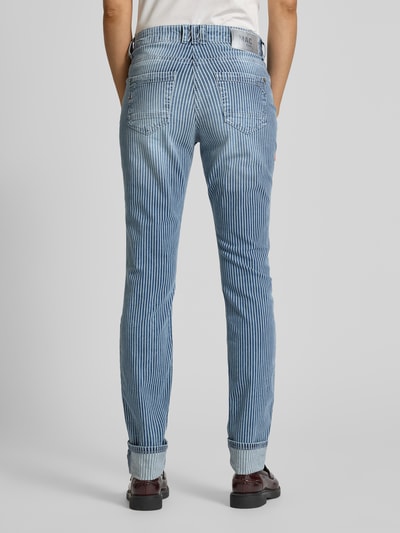 MAC Slim Fit Jeans mit Eingrifftaschen Dunkelblau 5