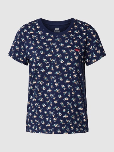 Levi's® T-shirt met gebloemd all-over motief Rookblauw - 2