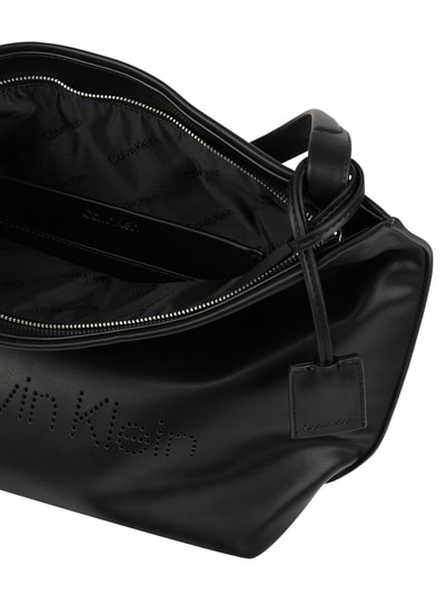 CK Calvin Klein Torba shopper z materiału skóropodobnego Czarny 6