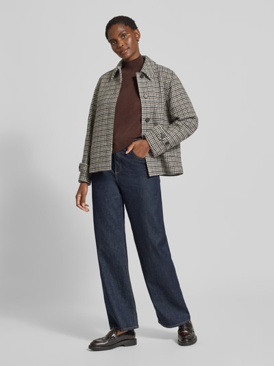 Gant Regular fit jack van katoenmix, model 'Checked' Ecru - 1
