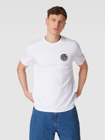 Rip Curl T-shirt o kroju standard fit z nadrukiem z logo model ‘WETTIE ICON’ Biały 4