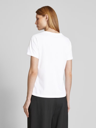 Zadig & Voltaire T-shirt met motief- en labelstitching, model 'MARTA' Wit - 5