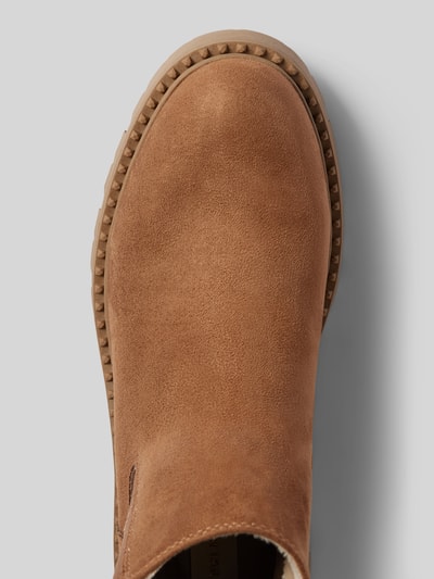 Tom Tailor Gefütterte Chelsea Boots aus Kunstleder Mittelbraun 3