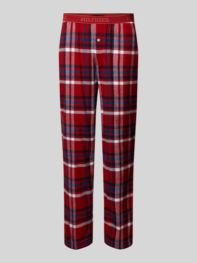 Tommy Hilfiger Pyjamabroek met labeldetail Rood - 1