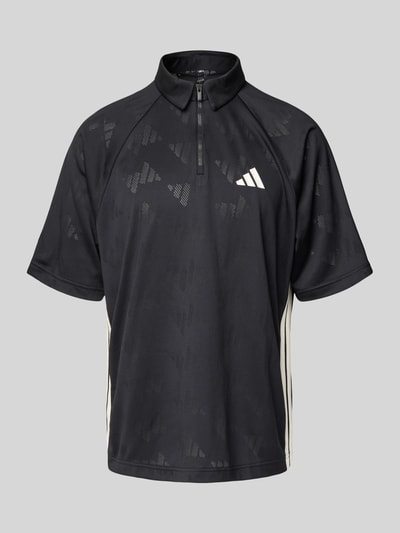 adidas Sportswear Regular Fit Poloshirt mit Reißverschluss Black 2