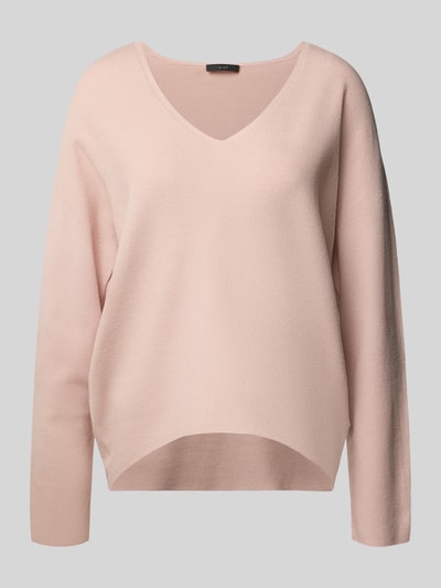 Oui Pullover mit V-Ausschnitt Modell 'FREYJA' Hellrosa 2