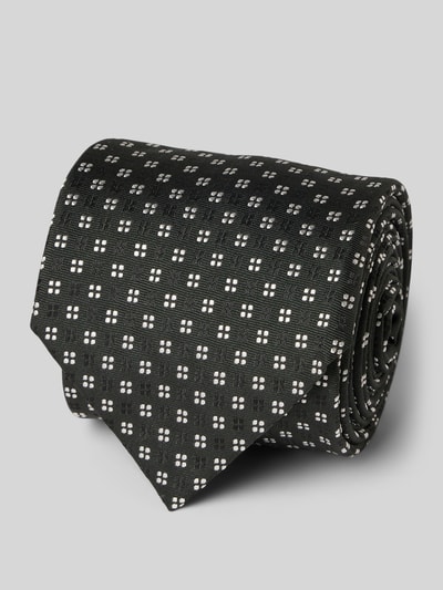 BOSS Krawat z mieszanki jedwabiu  Antracytowy 1