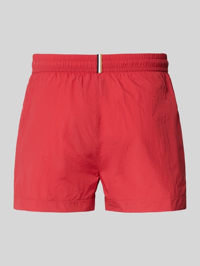 BOSS regular fit zwembroek met labelprint model 'MOONEYE' Rood - 3