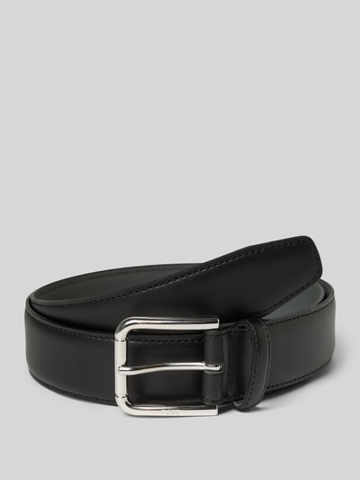 BOSS Riem van echt runderleer, model 'NAVYA' Zwart - 1