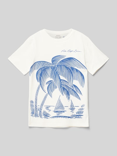 Polo Ralph Lauren Teens T-shirt met motiefprint Offwhite - 1