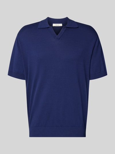 Produktfoto, Relaxed Fit Poloshirt aus reiner Baumwolle Modell 'TORINO' von SELECTED HOMME in Dunkelblau, glatte Struktur, schlichte Form