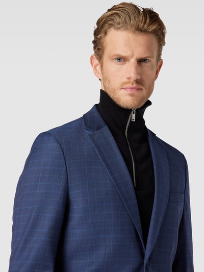 SELECTED HOMME Slim fit colbert met ruitmotief, model 'NEIL' Koningsblauw - 3