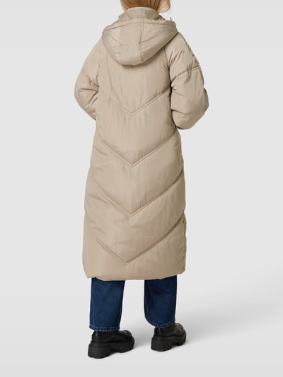 Pieces Steppmantel mit Kapuze  Modell 'PCFELICITY LONG PUFFER' Sand 5