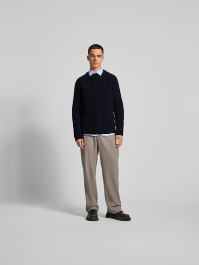 Closed Wollpullover in Strick-Optik Dunkelblau 1