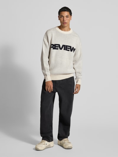 REVIEW Gebreide pullover met ronde hals Ecru - 1