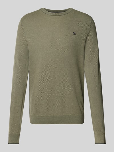 Lerros Gebreide pullover met ribboorden Mintgroen - 2