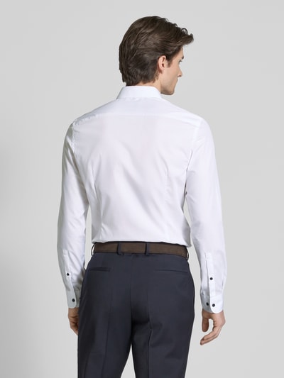 Jake*s Super Slim Fit Business-Hemd mit Knopfleiste Weiss 5