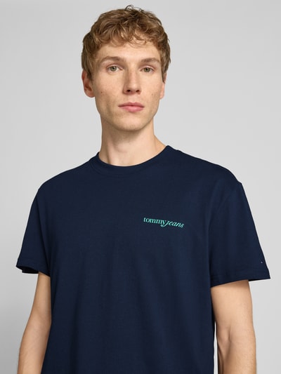 Tommy Jeans Regular fit T-shirt van puur katoen Marineblauw - 3