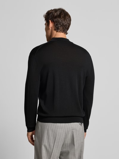 Manuel Ritz Gebreide pullover van merinowol Zwart - 5