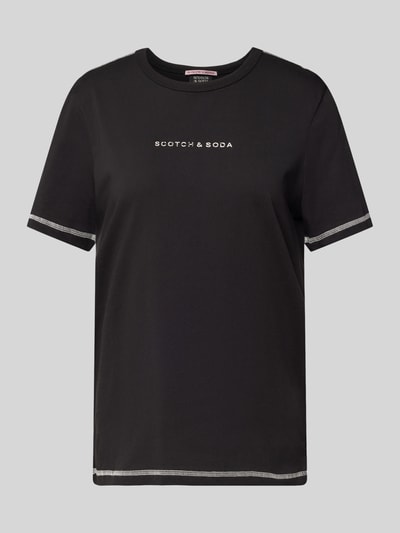 Scotch & Soda T-Shirt mit Label-Print Black 2