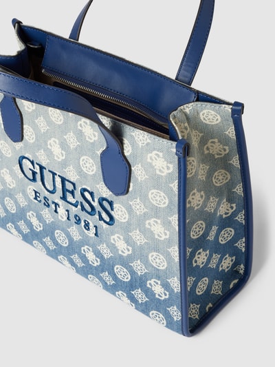 Guess Tote Bag in Jeans-Optik Modell 'SILVANA' Marine 5