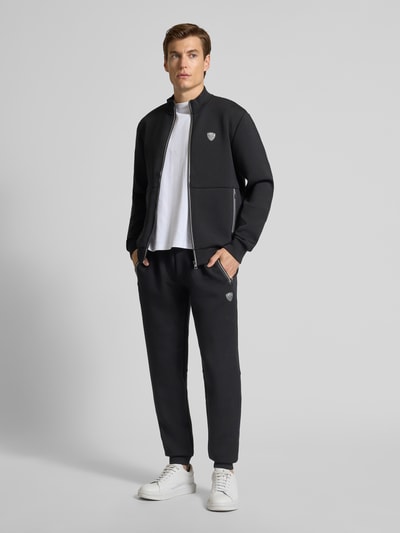 EA7 Emporio Armani Regular Fit Sweatpants mit Logo-Applikation Modell 'Train' Black 1