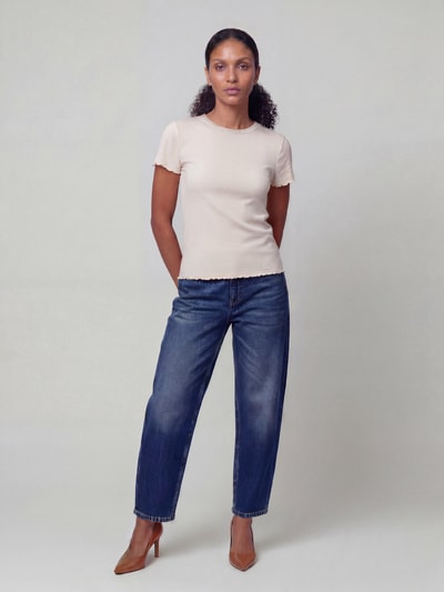 MAC Loose Fit Barrel Jeans aus Baumwoll-Mix mit Modal-Anteil Modell 'DANNI' Blau 1